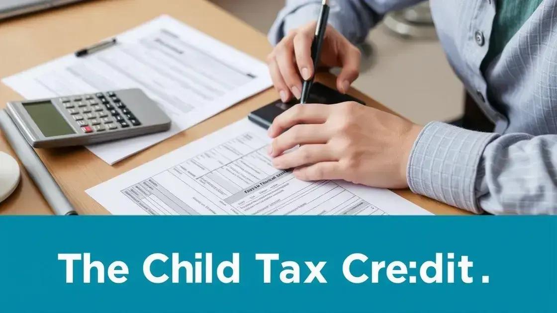 How to apply for the child tax credit