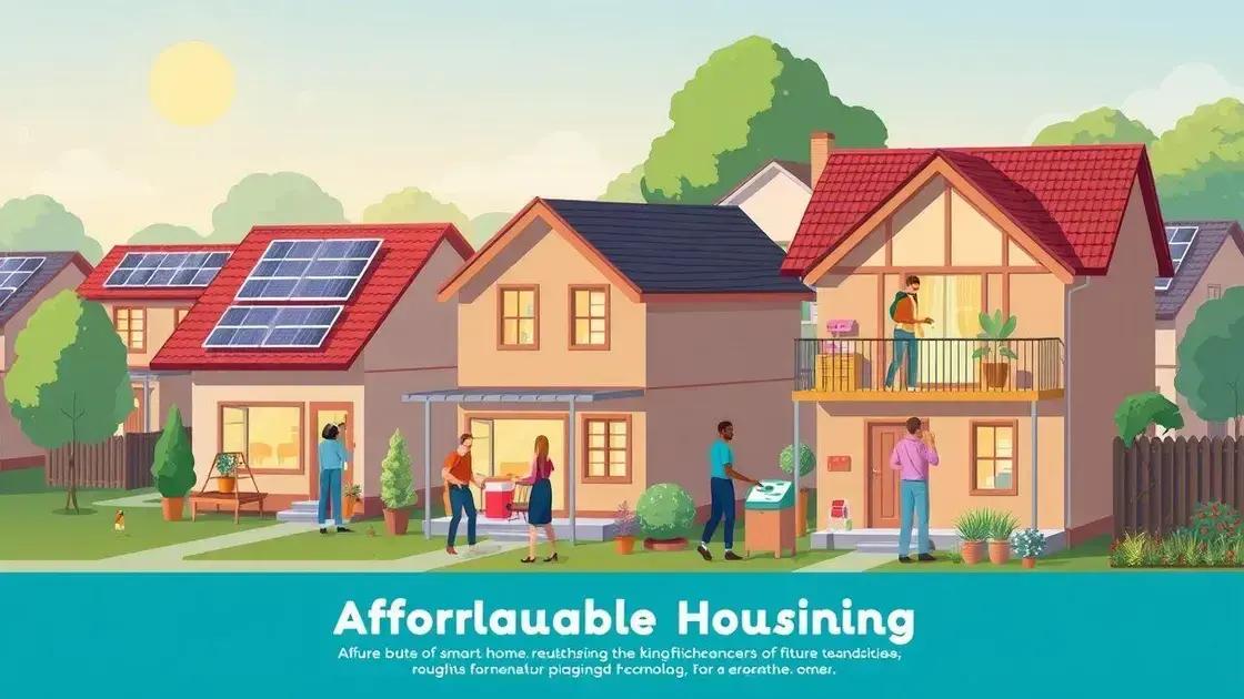 Future trends in affordable housing initiatives