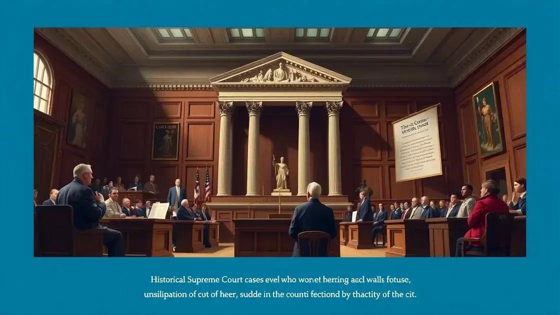 Key historical Supreme Court decisions