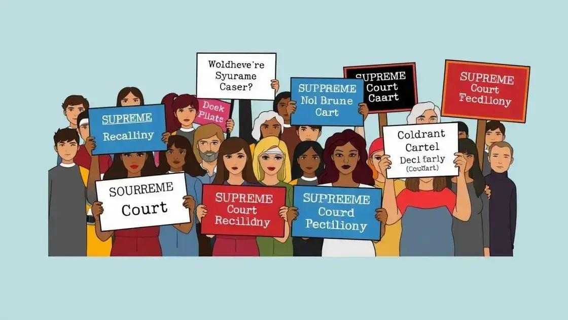 Public opinion and its influence on Supreme Court rulings