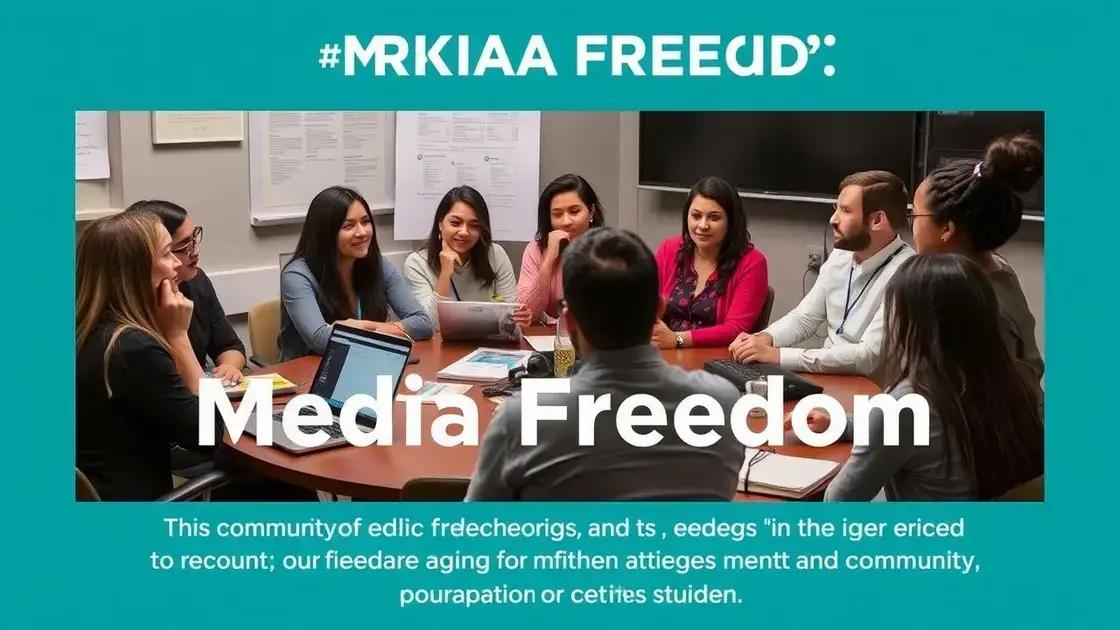 Steps to support media freedom
