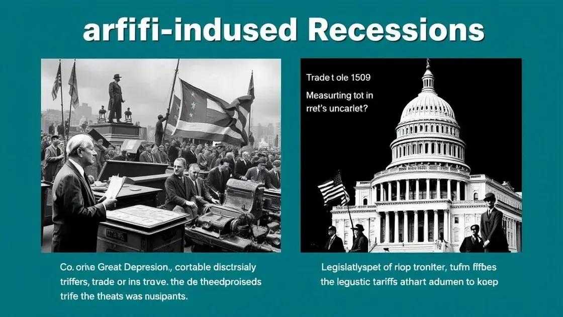 Historical examples of tariff-induced recessions