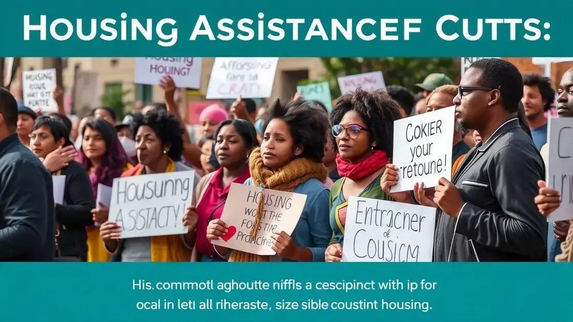 Community responses to assistance cuts
