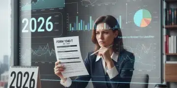 Person reviewing complex tax documents for 2026 tax code revisions