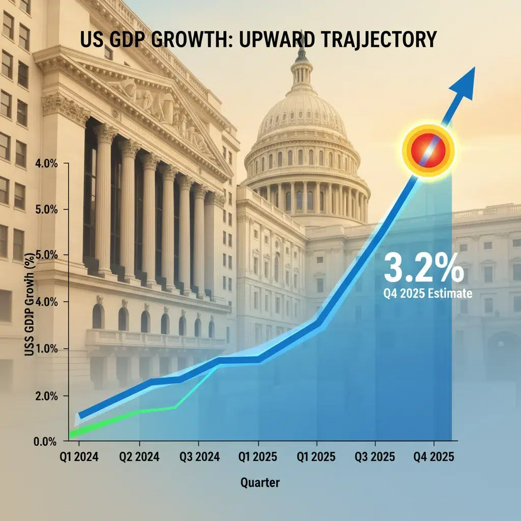 US Economic Momentum: Q4 2025 GDP Growth Exceeds Expectations at 3.2%